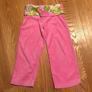 Lilly Pulitzer Girls size 4 Pink Terry Pants
